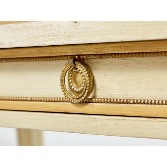 Image 1 of Console vintage en bois crème de Maison Jansen, 1950