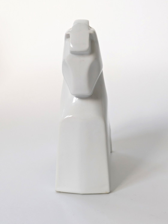 Image 1 of Tirelire en porcelaine pour chevaux | Poterie d'Allemagne de l'Ouest | 1960S