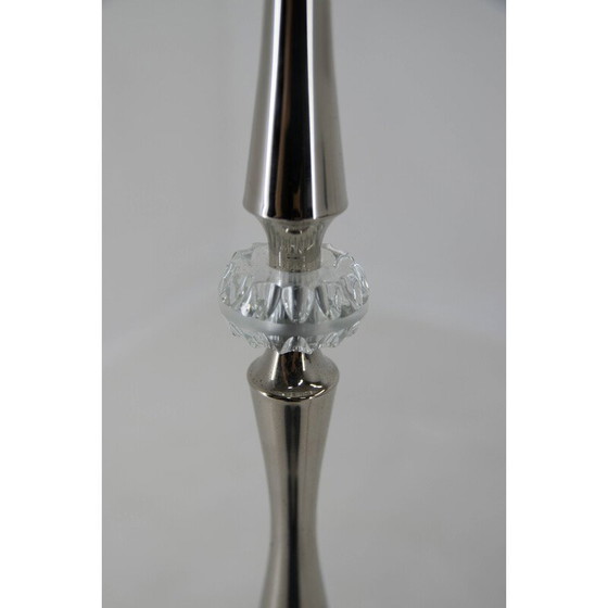 Image 1 of Lampadaire du milieu du siècle en nickel et verre, Allemagne 1970