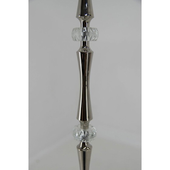 Image 1 of Lampadaire du milieu du siècle en nickel et verre, Allemagne 1970