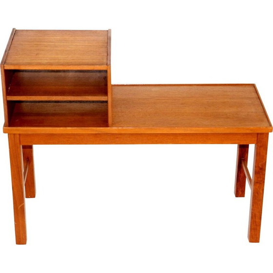 Image 1 of Banc téléphonique vintage en teck, Suède 1960