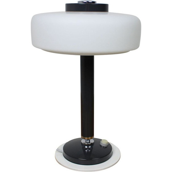 Image 1 of Lampe de table vintage noire et blanche par Napako, Tchécoslovaquie 1960