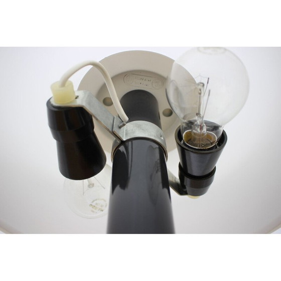 Image 1 of Lampe de table vintage noire et blanche par Napako, Tchécoslovaquie 1960