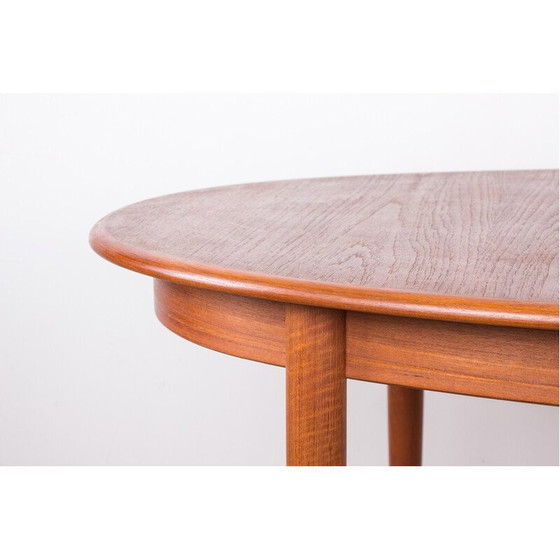 Image 1 of Table de salle à manger ovale en teck pour Gudme Mobelfabrik, Danemark, années 1960