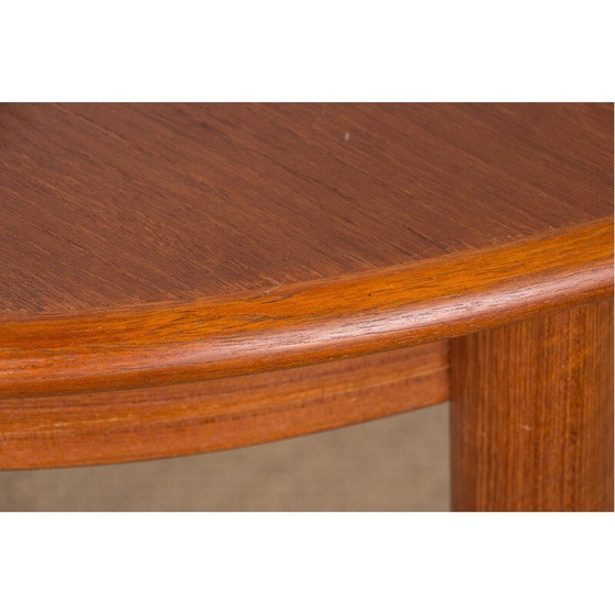 Image 1 of Table de salle à manger ovale en teck pour Gudme Mobelfabrik, Danemark, années 1960