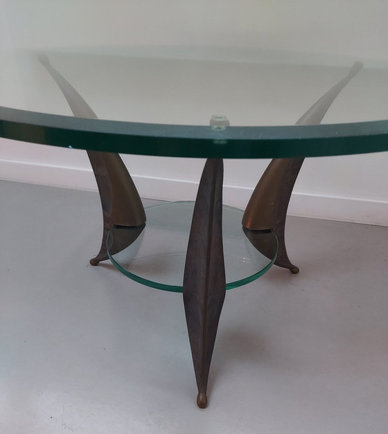 Image 1 of Table basse design italienne 1950.