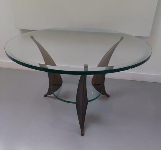 Image 1 of Table basse design italienne 1950.