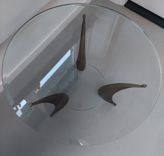 Image 1 of Table basse design italienne 1950.