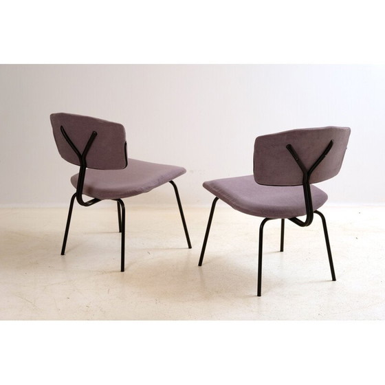 Image 1 of Paire de chaises violettes Sunday C. Sclafert, 1950