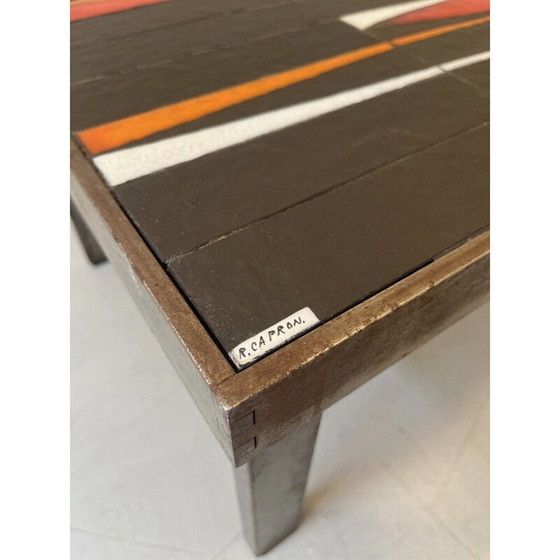 Image 1 of Table basse vintage en céramique "Navettes" par Roger Capron, France 1960
