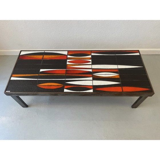 Image 1 of Table basse vintage en céramique "Navettes" par Roger Capron, France 1960