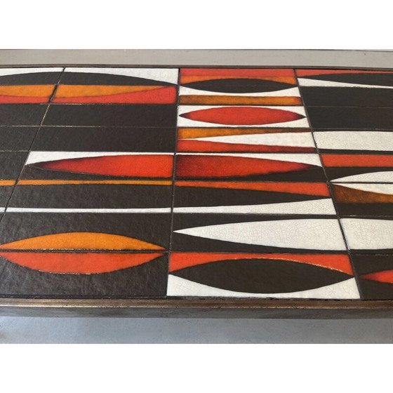 Image 1 of Table basse vintage en céramique "Navettes" par Roger Capron, France 1960