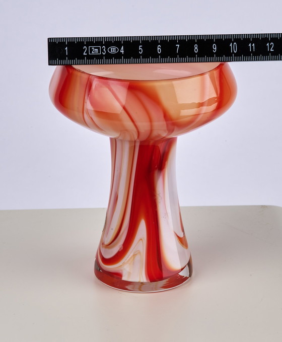 Image 1 of Vintage Carlo Moretti Vase en verre opalin 70S