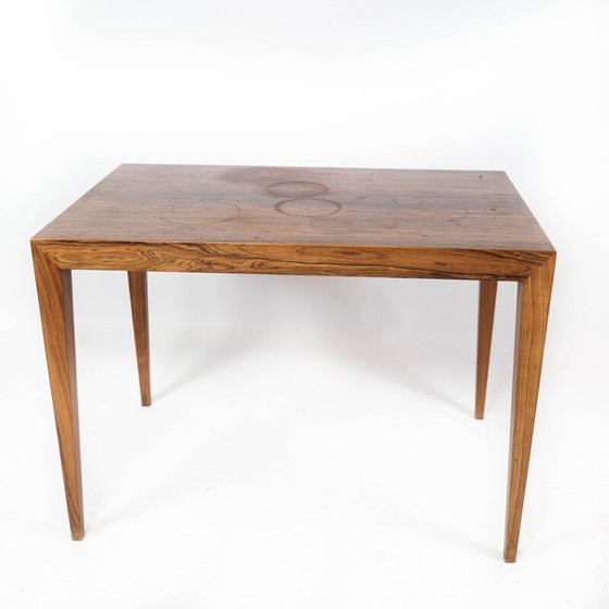 Image 1 of Table d'appoint en palissandre du milieu du siècle par Severin Hansen pour Haslev Furniture, années 1960