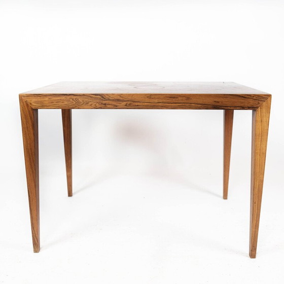 Image 1 of Table d'appoint en palissandre du milieu du siècle par Severin Hansen pour Haslev Furniture, années 1960