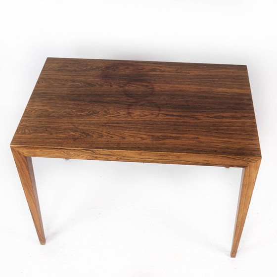 Image 1 of Table d'appoint en palissandre du milieu du siècle par Severin Hansen pour Haslev Furniture, années 1960