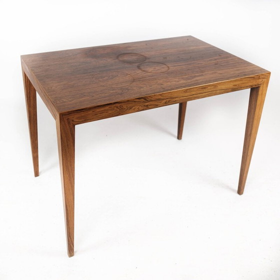 Image 1 of Table d'appoint en palissandre du milieu du siècle par Severin Hansen pour Haslev Furniture, années 1960