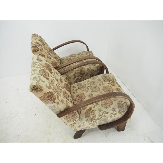 Image 1 of Paire de fauteuils Art Déco vintage par Jindrich Halabala, Tchécoslovaquie années 1940