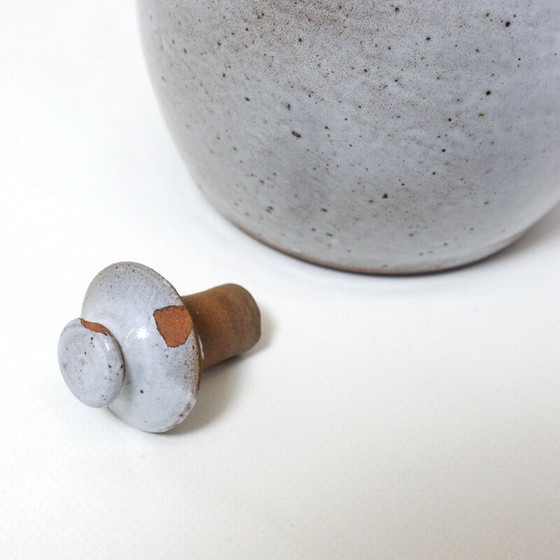 Image 1 of Pichet et bouchon en grès émaillé vintage par Jeanne et Norbert Pierlot pour Ratilly, 1960-1970