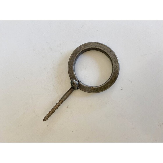 Image 1 of Lustre scandinave vintage en fer forgé pour quatre lampes, 1960s