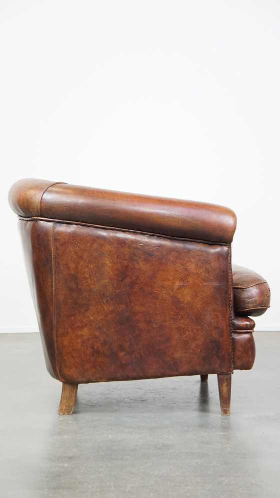 Image 1 of Fauteuil club en peau de mouton