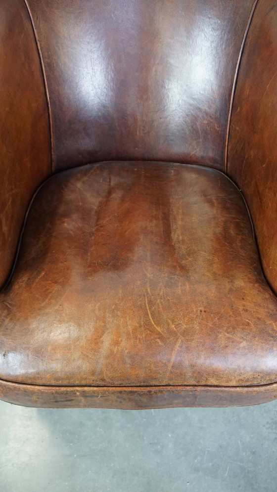 Image 1 of Fauteuil club en peau de mouton