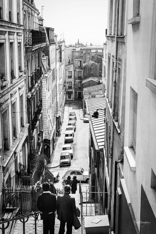 Robbert Frank Hagens - Escalier de Montmartre 1976 | Dibond avec plexiglas