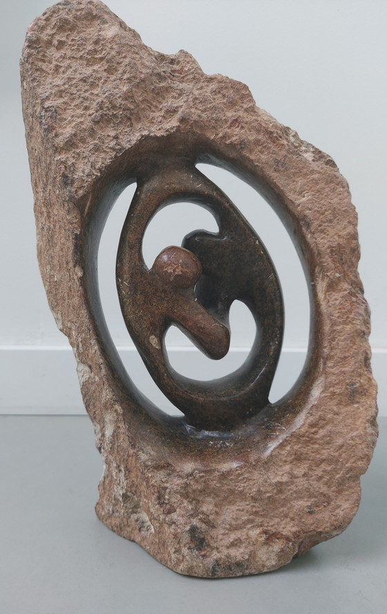 Image 1 of Sculpture en pierre serpentine.