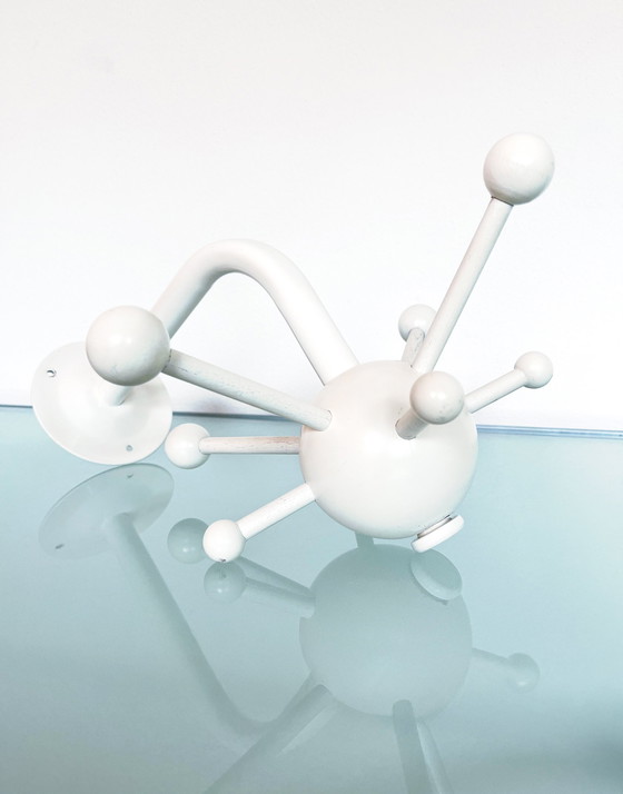 Image 1 of Porte-manteau Sputnik blanc Vintage Ikea Osvaldo Borsani