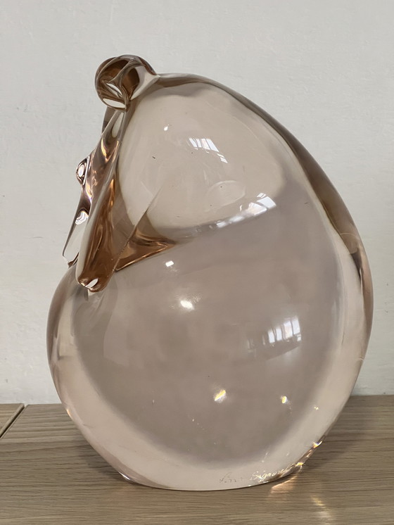 Image 1 of Pino Signoretto (1944-2017), Sculpture en verre signée, Famille.