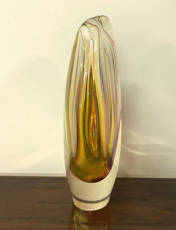 Image 1 of Vase en verre de Jozef Rozinek République tchèque 1960S