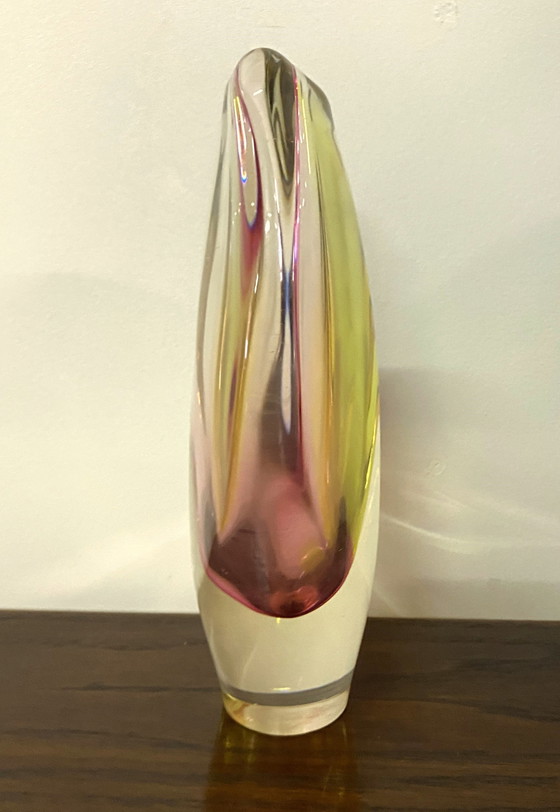 Image 1 of Vase en verre de Jozef Rozinek République tchèque 1960S