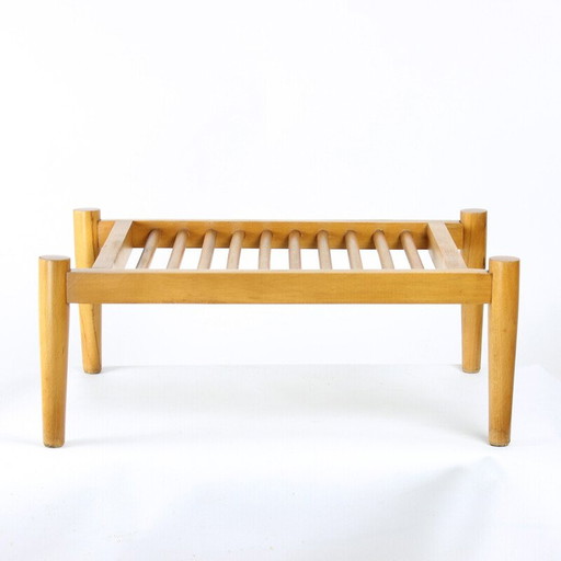 Porte-plante vintage en bois de chêne par Frantisek Mezulanik, Tchécoslovaquie 1960