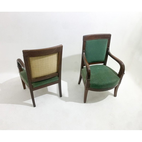Image 1 of Paire de fauteuils verts vintage