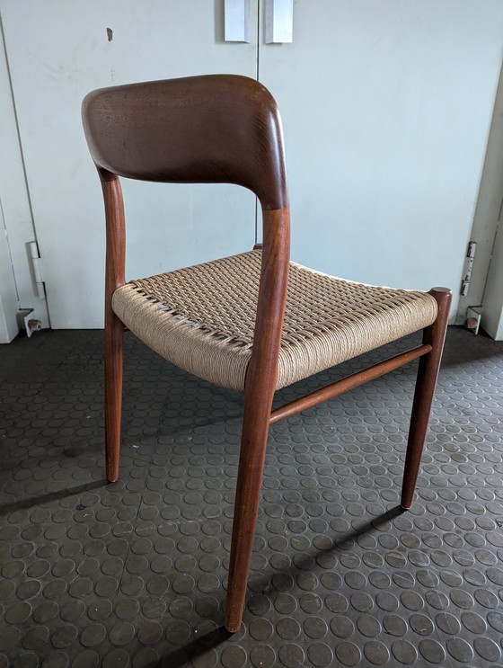 Image 1 of 4X Chaise J.L.Moller Modèle 75 Pour Niels Otto Moller