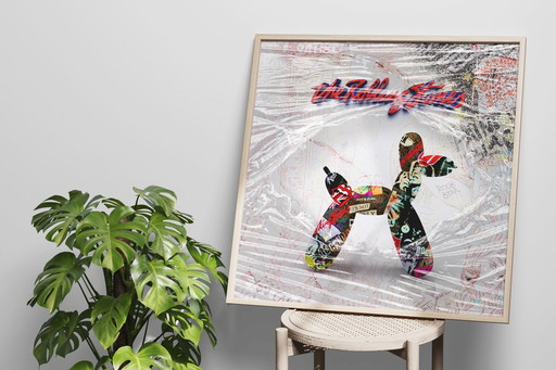 Limitée : Wrapped Woof - Rolling Stones Edition | 140 X 140 Cm | 2025 (Ori, 1983)