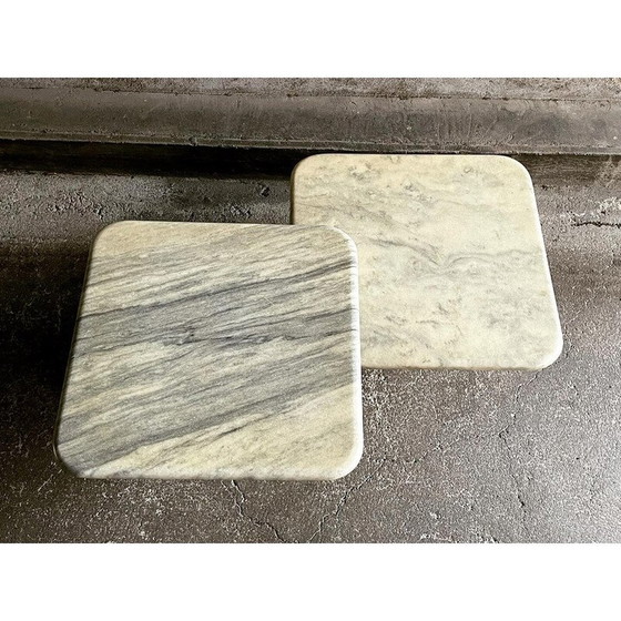 Image 1 of Paire de tables gigognes en marbre, 1960