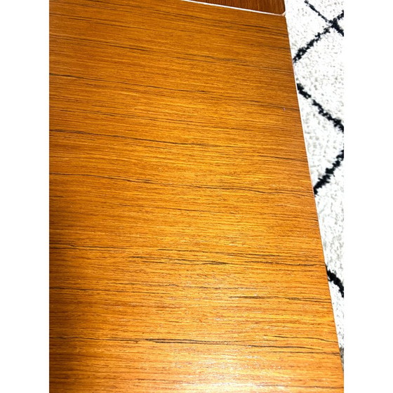 Image 1 of Table de salle à manger à rallonge vintage en placage de teck, Danemark 1960