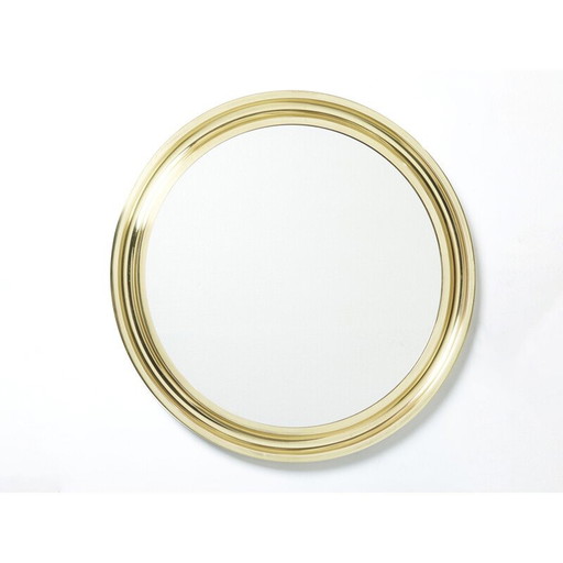 Miroir vintage en laiton par Sergio Mazza pour Artemide, Italie 1960