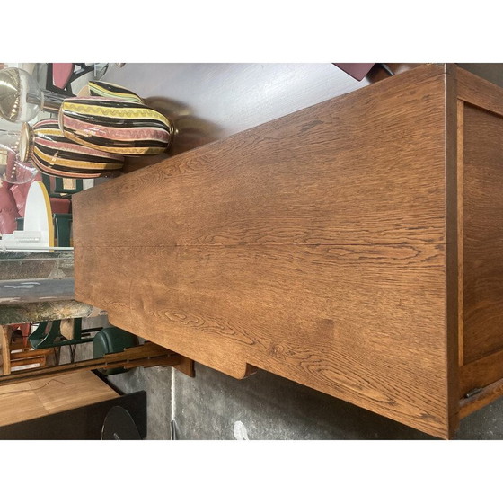 Image 1 of Buffet vintage Art Déco en chêne et bois, Pays-Bas 1930
