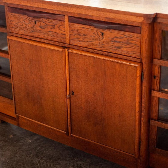 Image 1 of Buffet vintage Art Déco en chêne et bois, Pays-Bas 1930