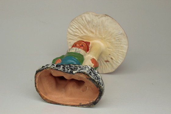 Image 1 of Gnome / Nain de jardin Sous l'amanite tue-mouches Antique, Hermann Sauerbrey
