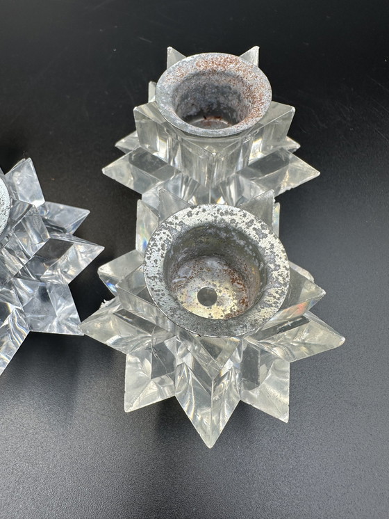 Image 1 of 4 X Chandeliers en Lucite Mid Century