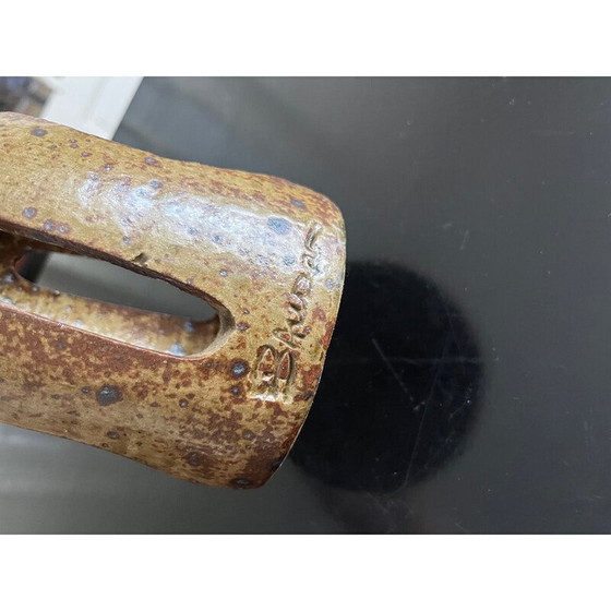 Image 1 of Chandelier vintage en grès pyriteux par Guy Baudat, 1960