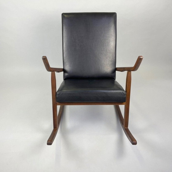 Image 1 of Fauteuil à bascule vintage, Tchécoslovaquie 1970