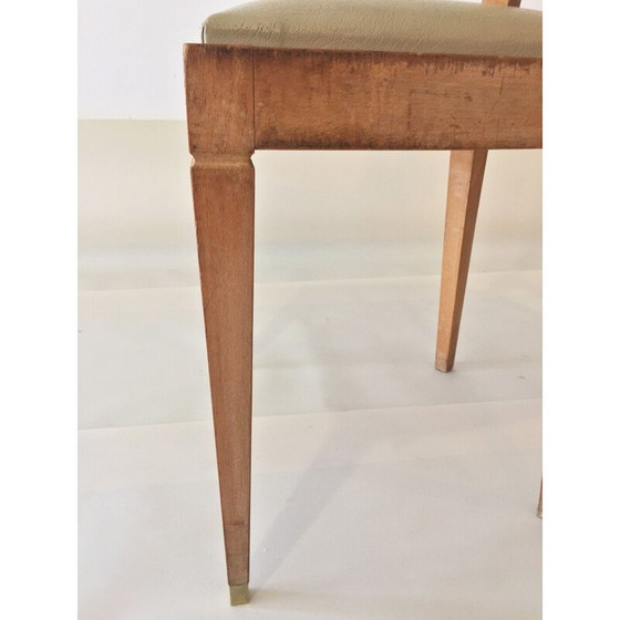 Image 1 of Paire de chaises vintage en sycomore - années 1940