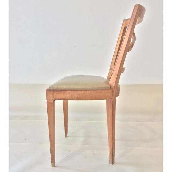 Image 1 of Paire de chaises vintage en sycomore - années 1940