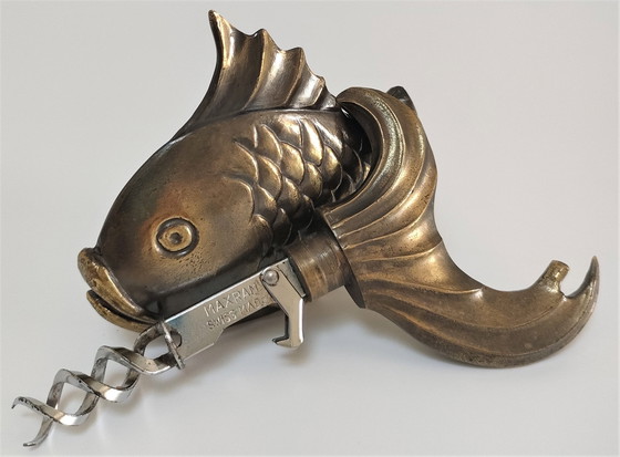 Image 1 of Tire-Bouchon Maxram Poisson Bronze Années 70