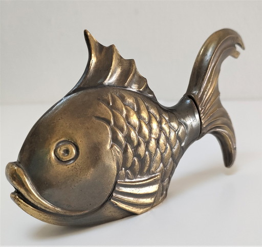 Tire-Bouchon Maxram Poisson Bronze Années 70