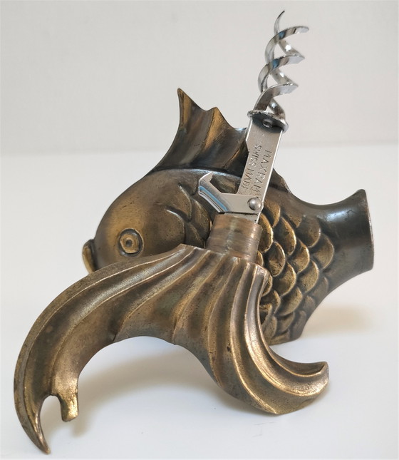 Image 1 of Tire-Bouchon Maxram Poisson Bronze Années 70